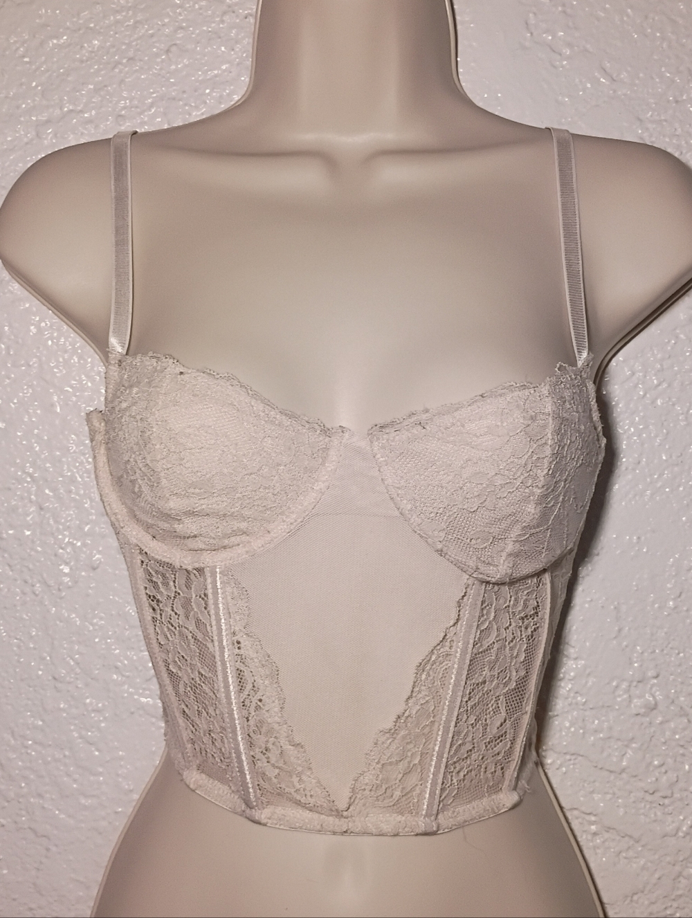 Forever 21 Cream Lace Corset